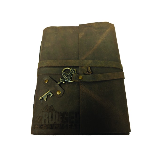 Leather Key Wrap Closure Shooters Journal
