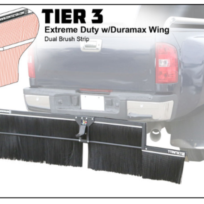 SCRATCH & DENT Tier 3 (Extreme Duty Dual Brush Strip With Duramax Wing) 96" Wide | 26" Height | 2.5" Receiver