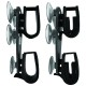Suction Cup Gun Holder Double Hook