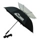 Black Wind Resistant Umbrella With Holder