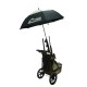 Black Wind Resistant Umbrella With Holder and Extension