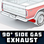 Side Gas Exhaust 90° 